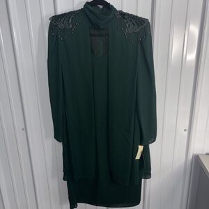 Vintage David Rose Green Elegant Dress Size 10 NWT